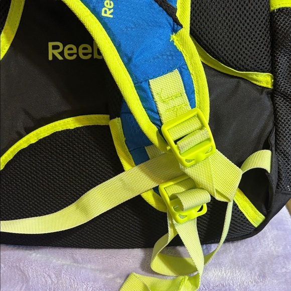 Reebok Men's Backpack in Blue and Neon Yellow - Picture 7 of 12
